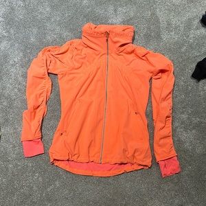 Lululemon Gather Me Slightly Jacket Women’s Sz 10 Neon Coral Swift Ultra